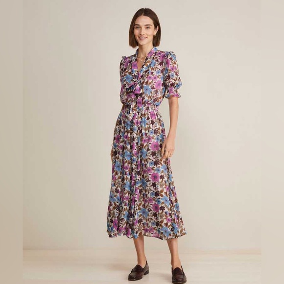 Vineyard Vines Dresses & Skirts - Vineyard Vines Purple Floral Midi Dress